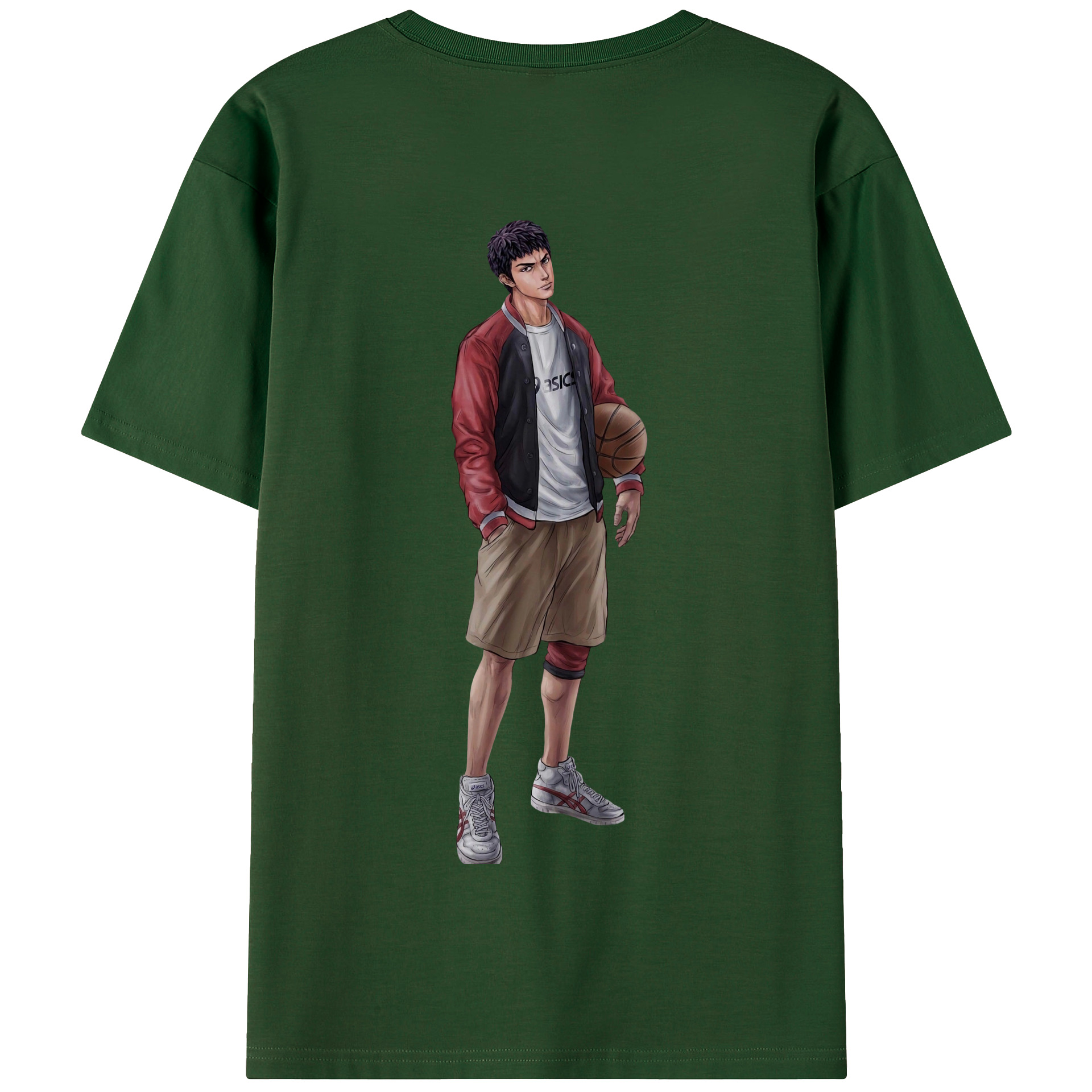 SLAM DUNK／スラムダンク 綿100％半袖Tシャツ（背面プリント）